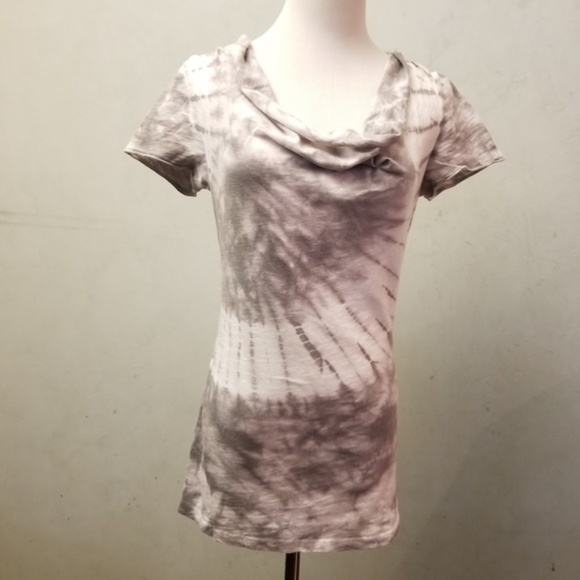 Calvin Klein tie-dyed droop neck top (M6) - Picture 6 of 6